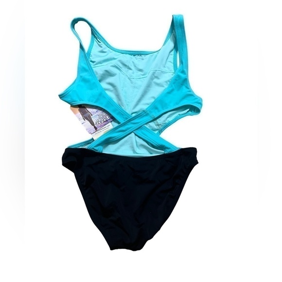 Coco Rave Two Toned Cut Out One Piece Swimsuit - Picture 3 of 14